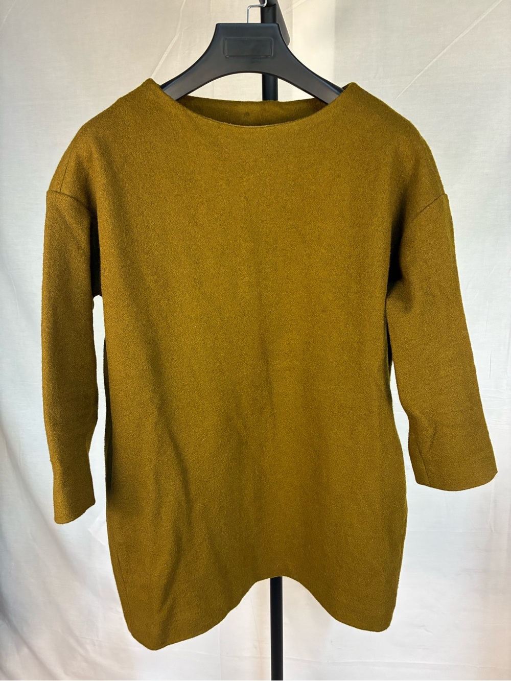 Beardsley Japan Brown Wool Blend Tunic Dress OS
